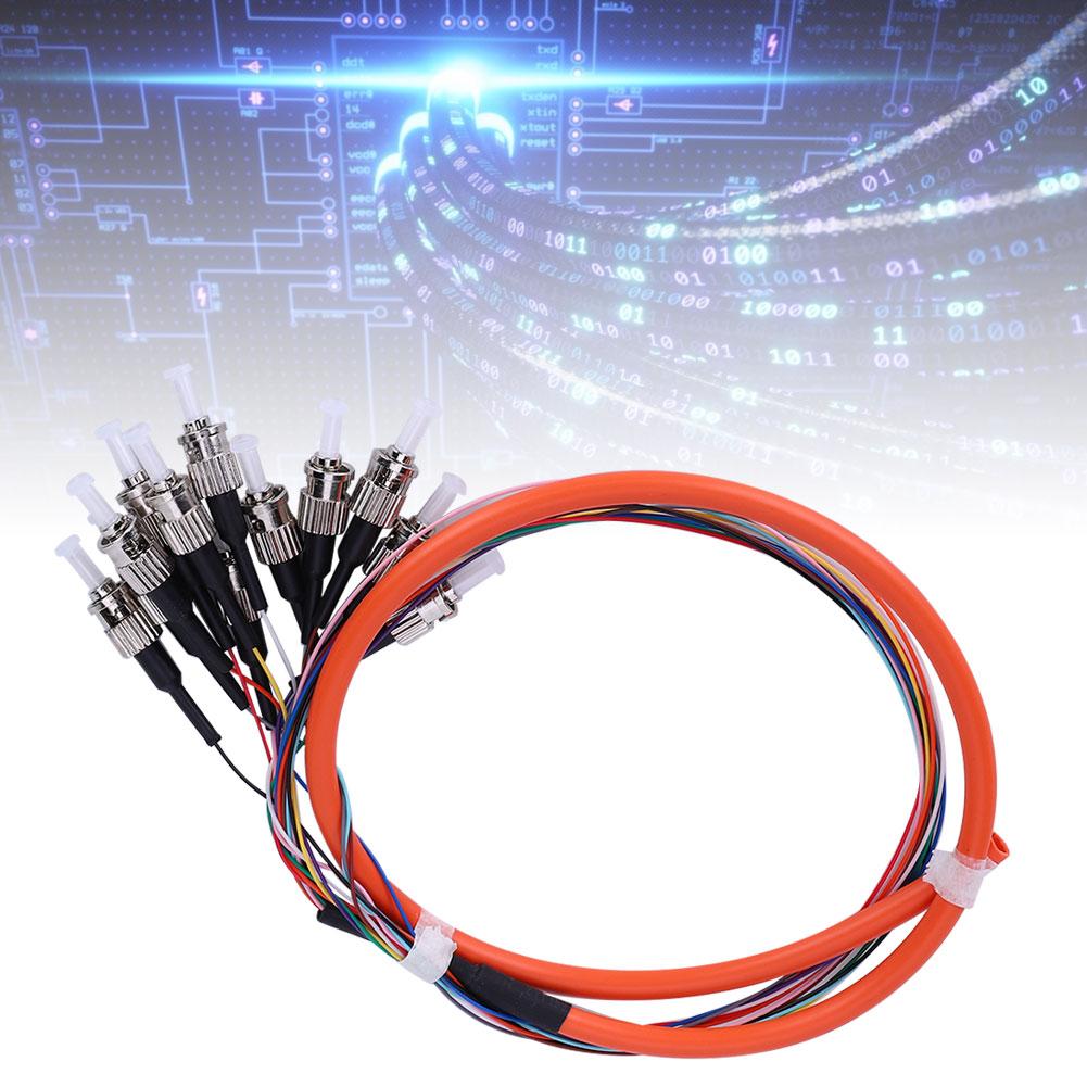 Fiber Pigtail Cable 12 Cores Multimode St UPC MM0.9 for Networks Communication System