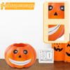 Resin Halloween Pumpkin Candy Bowl Decorative Figurine for Party Favors and Home Decor