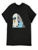 Blue Male Budgie Illustration T-Shirt Custom Shirt Oversizeds Tshirts Personalised Anime Clothes Anime Shirts Unisex