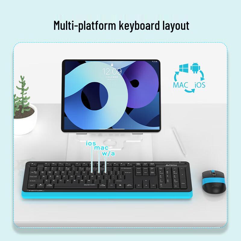 A4TECH FB1010Q Multi-Mode Kabelloses Tastatur- und Maus-Set