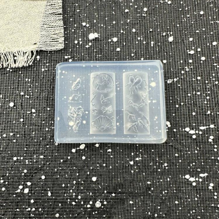 3D Embossed Traditional Chinese Emboss Silicone Mold For Nail Art Enthusiasts Reusable DIY Nail Decoration Tool