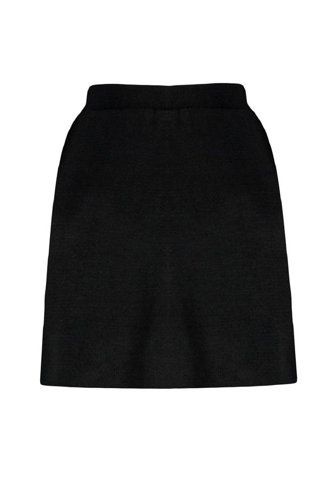 Women's Style Plus Size Black Skirt Look Knitwear Shorts