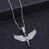 New Angel Goddess Wings Zircon Pendant Necklace For Women Men Trend Elegant Choker Neck Chain Jewelry Hip Hop Gift Party 2026