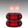10-30V 2LED Side Marker Light High Brightness Turn Signal Lamp for Cars Trucks Trailers RVs