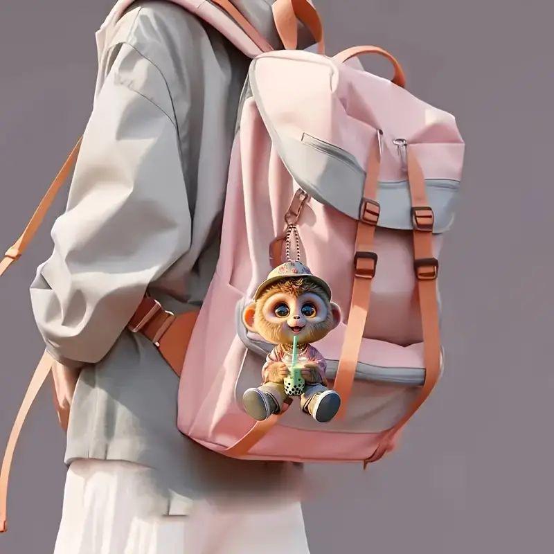 Festival Cute Monkey Car Pendant: Rearview Mirror & Home Hanging Ornament