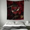 Al Ahly Wall Tapestry Aesthetic Wall Hanging Printed Fabric Blanket Decorative Tapestries for Bedroom Living Room Home Decor