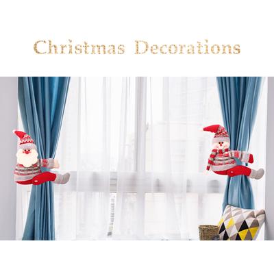 Christmas Curtain Buckle Elk Curtain Tieback Hold Back Fastener for Festival Xmas Holiday Home