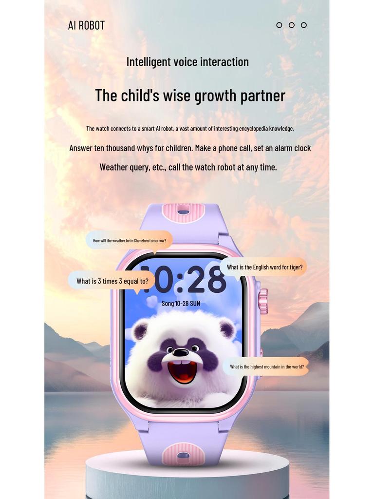 AS06 Kids' 5G Smartwatch with Card Slot & Positioning