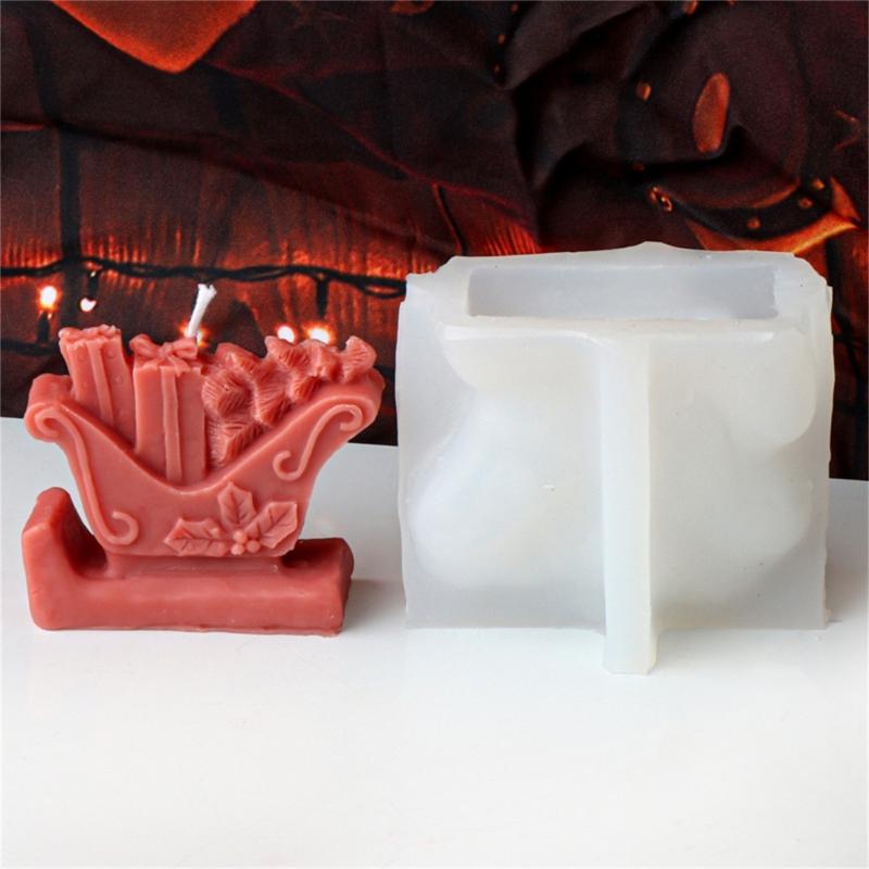 Elegant Silicone Soap Molds Christmas Theme Candle Crafting Moulds Silicone Texture Craft Tool Hand-Making Supplies