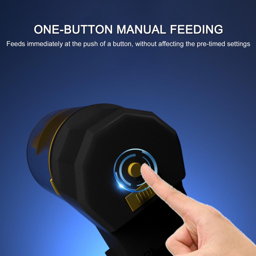 Fish Tank Automatic Feeder, Intelligent Timer Dispenser, Large Capacity Fish Feeder for Aquarium Small Fish and Turtle