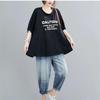 Spring and Summer Tops Age -reducing Thin Western Women's T-shirt Women's Belly Plus Size Loose Tops Clothing