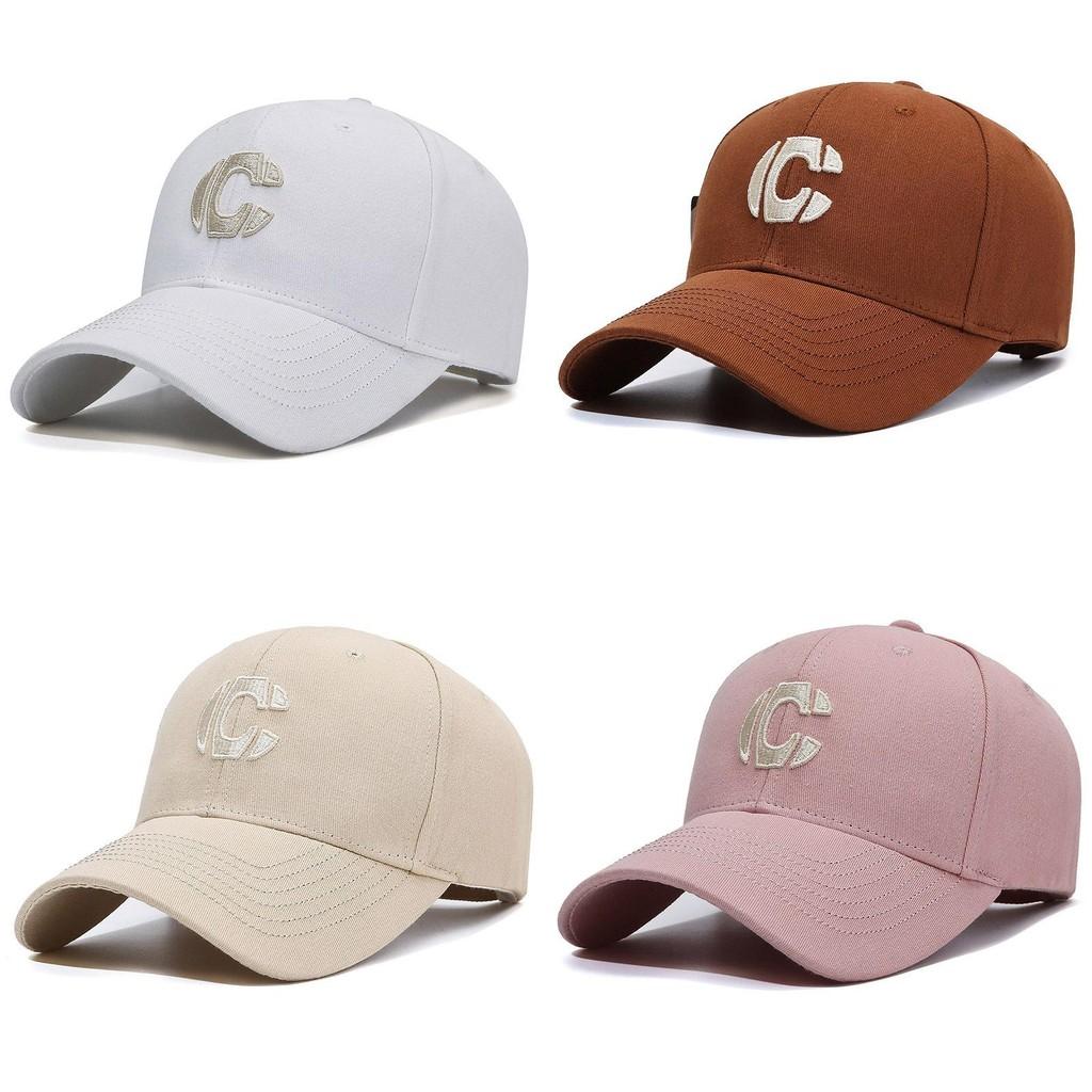 Embroidery C Letter Baseball Cap Adjustable Outdoor Sports Sun Hat Protection