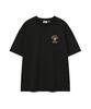 WACKY WILLY Flower Kiki Short Sleeve T-Shirt Black