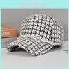 Plaid String Of Pearls Baseball Cap Travel Peaked Caps Outdoor Sun Protection