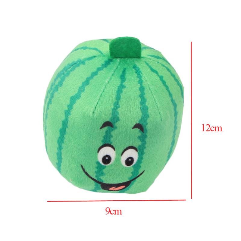 2026 Fruit Dog Toys Squeaker Plush Chew Toy for Small Dogs Training Perros Soft Squeeze Sound Cute Banana Watermelon Pet Accessories