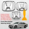 1 Stück ABS Auto Front Kofferraum Heck Emblem Aufkleber Für Honda H Civic Fit Jazz Accord CRV HRV City Odyssey Passport Pilot Vezel XRV