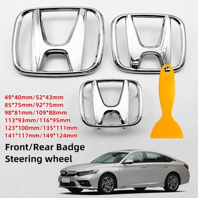 1 ud. Pegatina de Insignia Delantera Trasera para Maletero de Coche ABS para H Civic Fit Jazz Accord CRV HRV City Odyssey Passport Pilot Vezel XRV