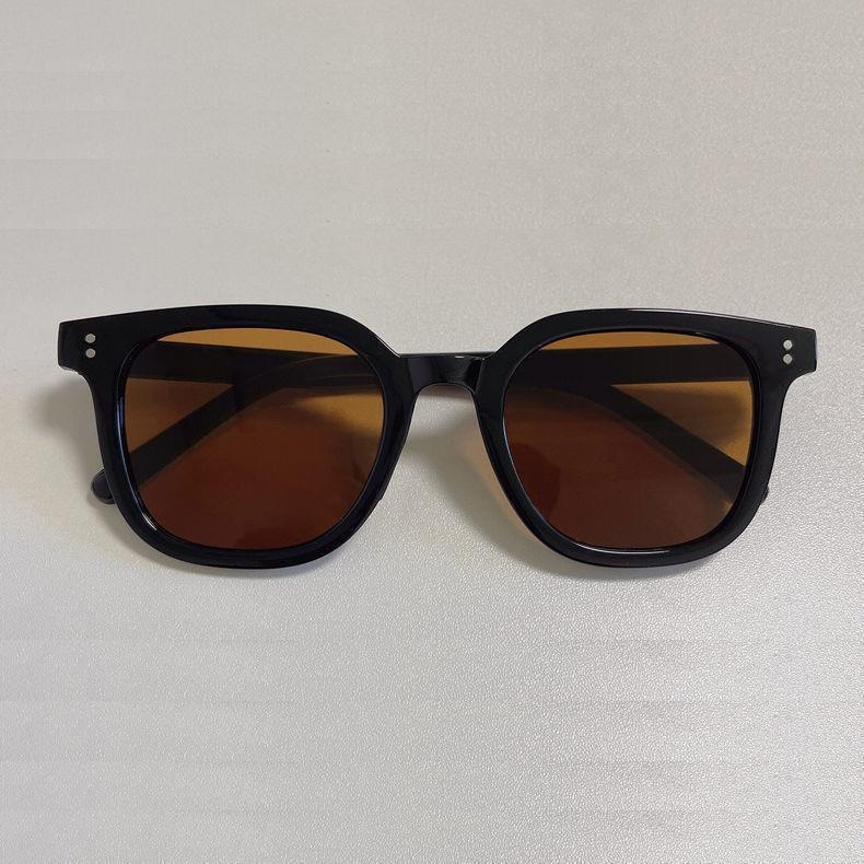 2025 Retro Chic Tea-Colored Sunglasses - Unisex Trendy Vintage Style with Prescription Option