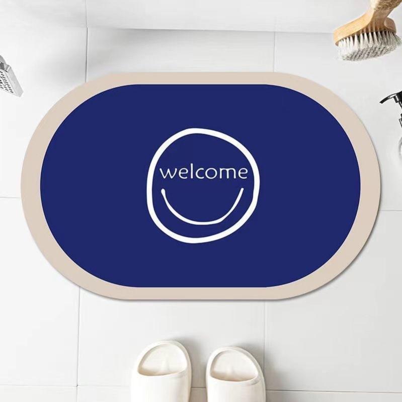 Bathroom Kitchen Carpet Hallway Doormat Anti-Slip Carpet Absorb Water Kitchen Bath Mat Floor Mat Non-Slip Entryway Mat for Living Room Home Decor