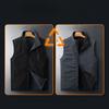 Double-sided Vest Men's Casual Middle-aged and Elderly Plus Velvet Men's Waistcoat Vest