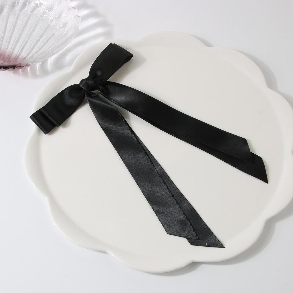 Ballet Style 4cm Bow Duckbill Hair Clip - Sweet Ribbon Hair Accessory