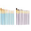 10X Paint Brushes Art Tool Set Aluminum Fine Workmanship Train Practice Practical Watercolor Artist Paintbrush