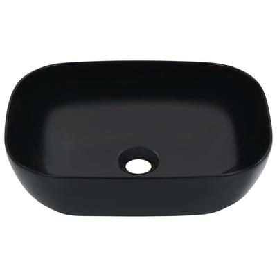 Wash Basin 45.5 X 32 X 13 Cm Ceramic Black