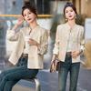 Women's Slim Korean Retro Short Jacket with Chinese Buttons - Spring/Autumn RX8941