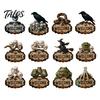 Haunted House Supplies Halloween Wooden Welcome Sign, Spooky Skull Frog Crow Witch Door Hanger, Hanging Plaque 2D Wall Sign for Home Party Decor