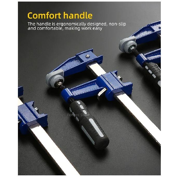 1PCS F-Type Fixing Clamp Woodworking Positioning Clip 6/10/12/18inch Adjustable Quick Clamp Heavy Carpentry Clamp Stone Fixed