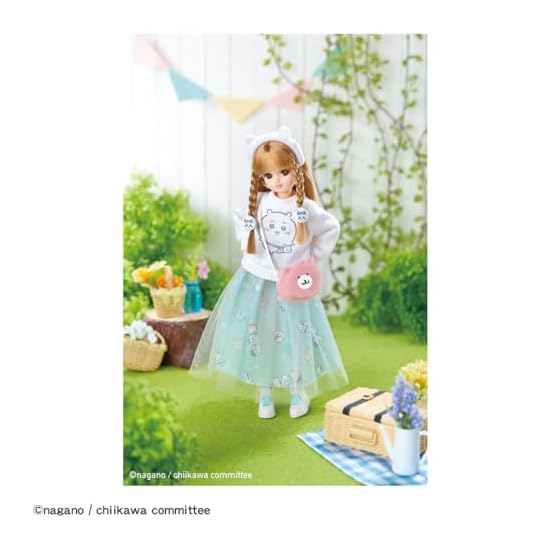 Takara Tomy Licca-chan Doll LD-08 Chiikawa Daisuki Licca-chan Dress-up Pretend Play Toy Ages 3 and u