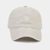 New washed and old small love embroidered soft top baseball cap female face small outdoor visor male cap tide