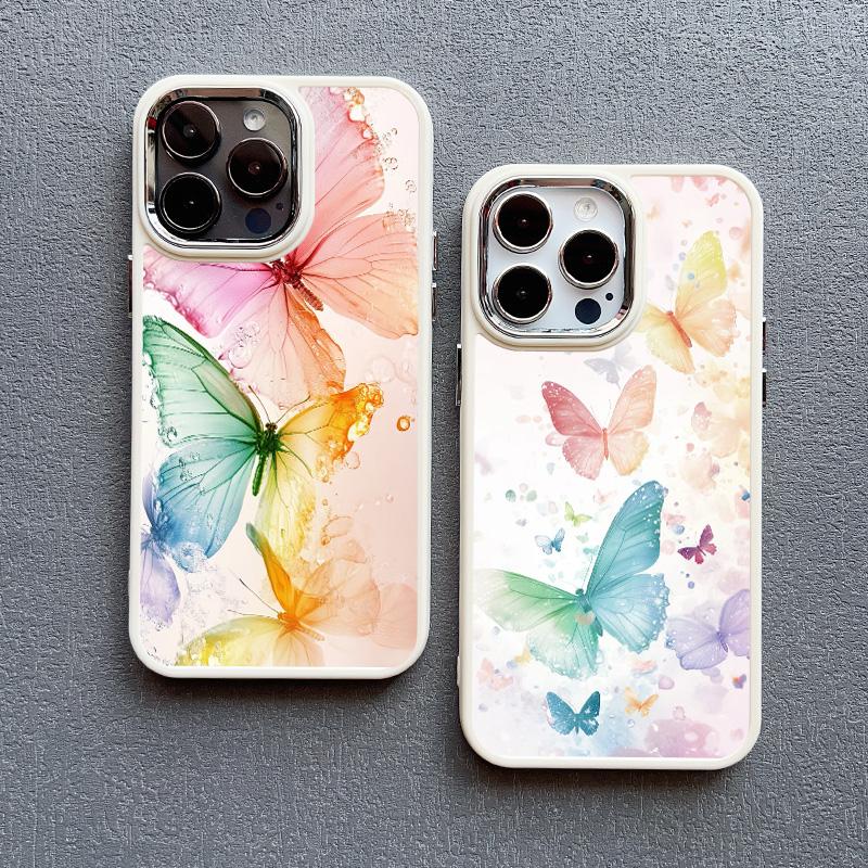 Variety Colorful Butterfly Silicone Phone Case For IPhone 14 15 16 Pro Max Plus 11 12 13 Pro Max X XS XR 7 8 Plus SE2 Back Cover
