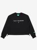 BBC EARTH W Slogan Crop Sweatshirt_Black