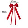 Vintage Solid Color Ribbon Double Bowknot Clip Pin For Women Girls Korean Big Bow Long Tassel Barrettes Hair Accessories