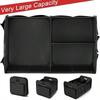 Heavy-Duty Car Trunk Storage Box, Foldable Design With Multiple Compartments - Reinforced Handle Storage Box