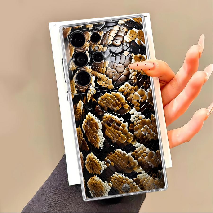 Snake Pattern Phone Cover Case for Samsung Galaxy S26 S24 S25 Edge S21 S22 FE S23 Ultra Note 20 Ultra 10 S20 Plus