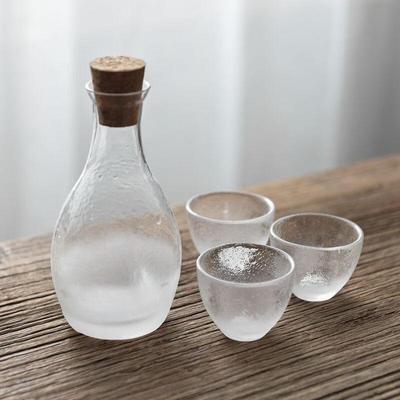 Shangqi gehämmertes Glas Warmwein-Set