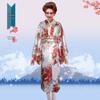 Kimono tradizionale giapponese da donna per cosplay, fotografia e performance scenica