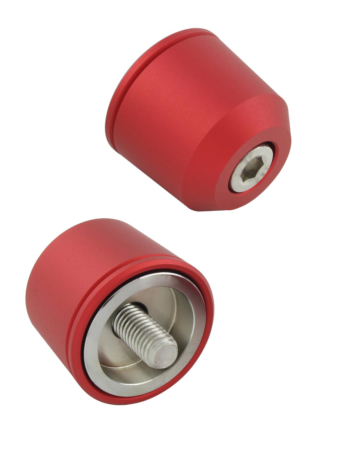 POSH FAITH Motorcycle Supplies Handlebar End Middle Weight Bar End красный