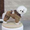Warm 4-Leg Dog Coat Winter Fall Cotton Pet Clothing Casual Style Canine Outfit