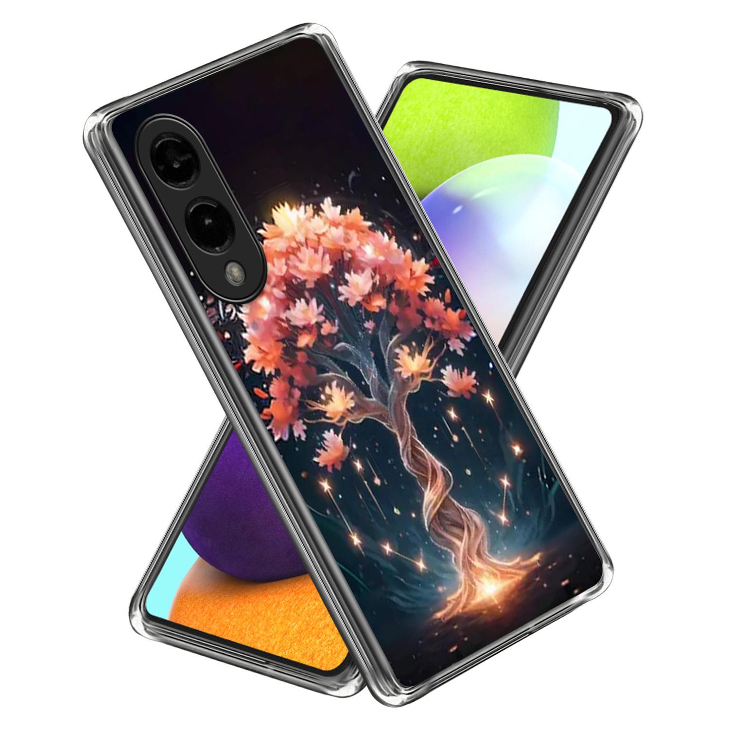 

For Samsung Galaxy S25 Edge Case IMD Pattern Printed Shockproof TPU Phone Cover O