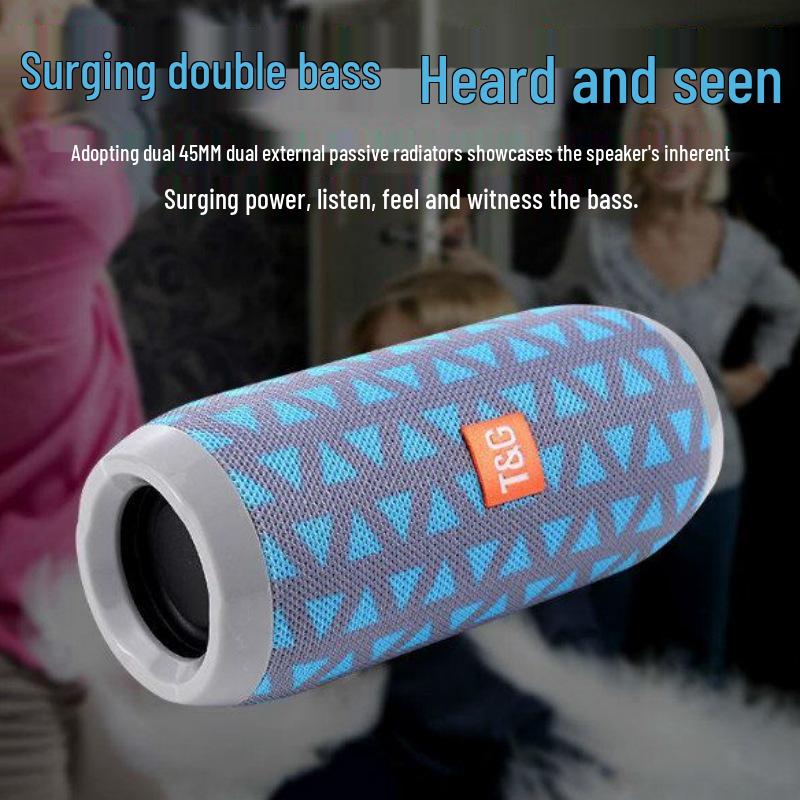 TG117 Portable Wireless Bluetooth Speaker with Subwoofer, Card Slot & K-song Live Streaming for Outdoor Use