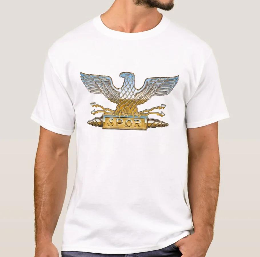 Emblem of The Roman Republic Roman Legion Eagle TShirt Summer Cotton ONeck Short Sleeve Mens T Shirt New S3XL S