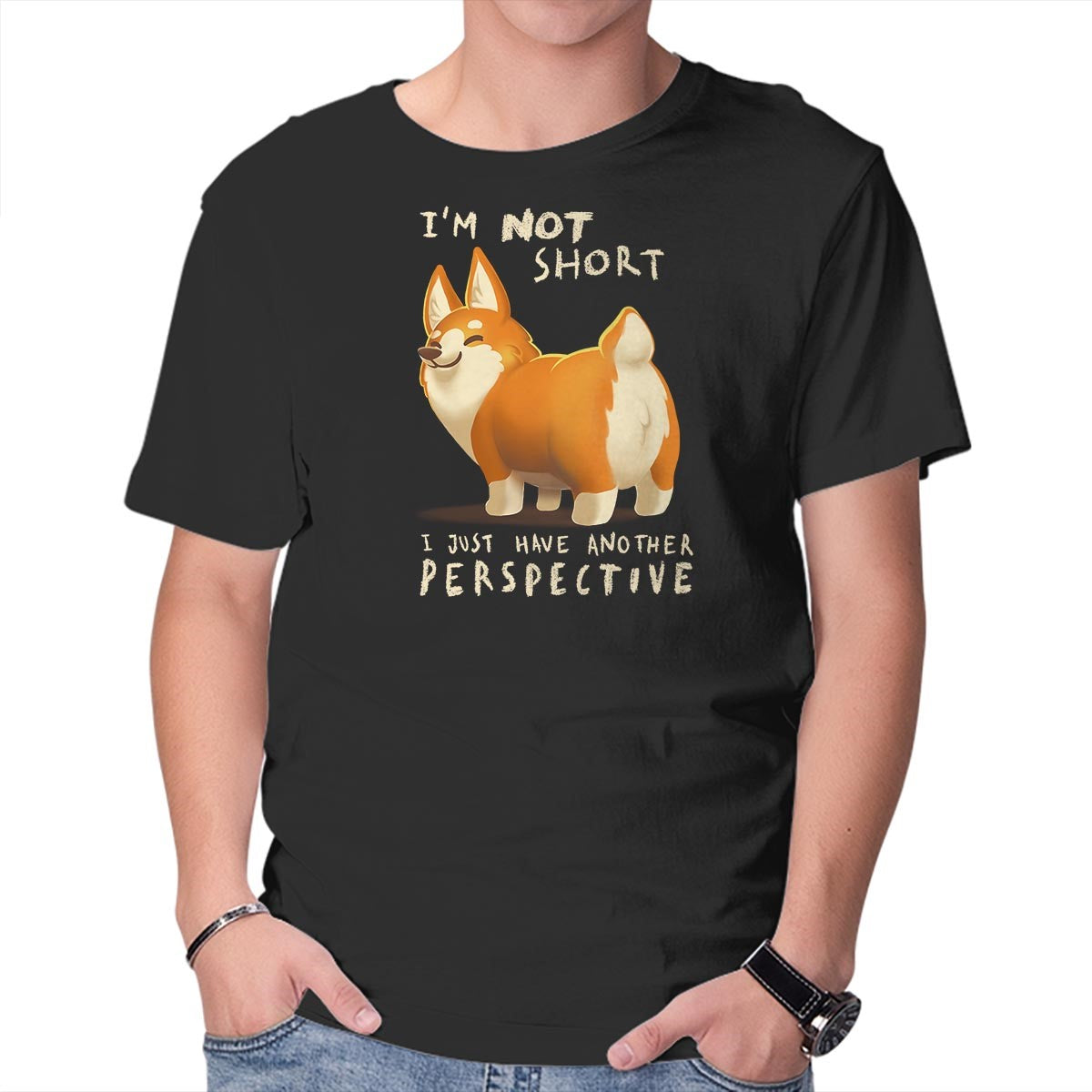 Unisex Crew Neck T-Shirt Another Perspective Graphic Short Sleeve Casual Tee XL