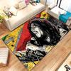 Reggae Music Bob Marley Rasta Color Soft Non-Slip Large Area Rug for Living Room,Bedroom Playroom Carpet Mat for Sofa,Home Decor