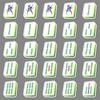 145 Full Set of Mahjong Personalized Creative Chinese Style Decorative Water Cup Suitcase Computer Mobile Phone Case New Year Stickers