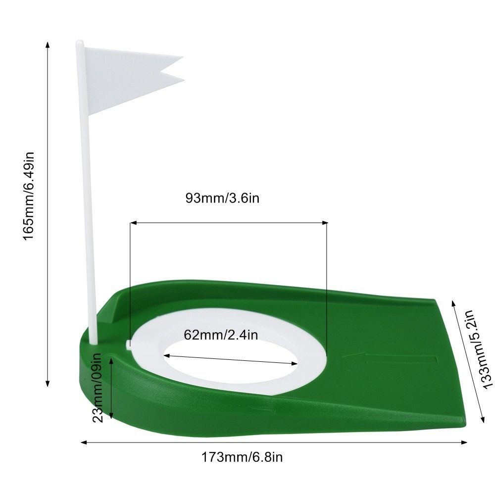 With Flag Golf Putting Cup Portable Design Golf Putting Hole  Outdoor Practice