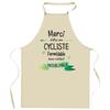 Kitchen Apron - Planetee Unforgettable Thank You - Cyclist Pattern - Durable Cotton - Printed In France