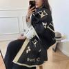 Women's Cashmere Blend Double-Sided Scarf - Autumn/Winter Warm Shawl, Versatile High-End Fashion